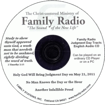 Cover of the CD: Family Radio Judgment Day Tracts